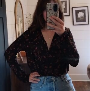 BCBGeneration Floral Bodysuit